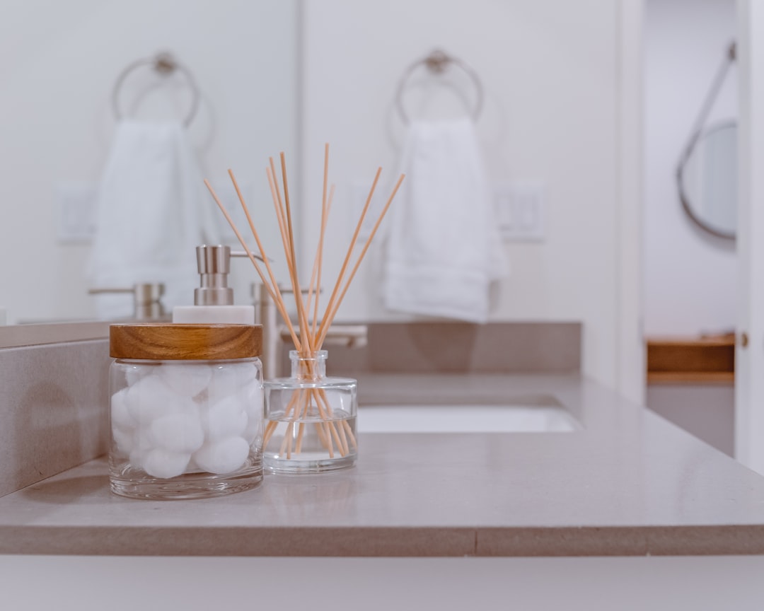 Clean Bathroom Decor on a Vanity